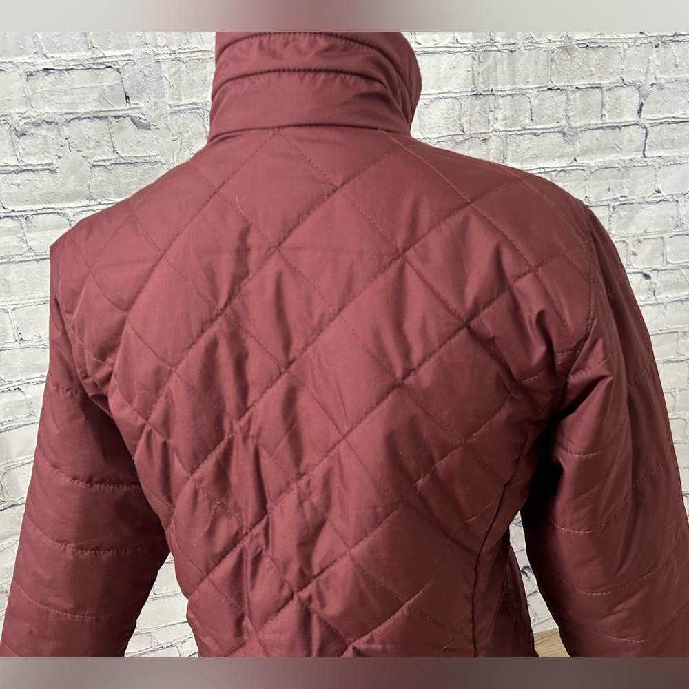 COLUMBIA women’s size small burgundy jacket with fleece lined collar - Picture 3 of 6